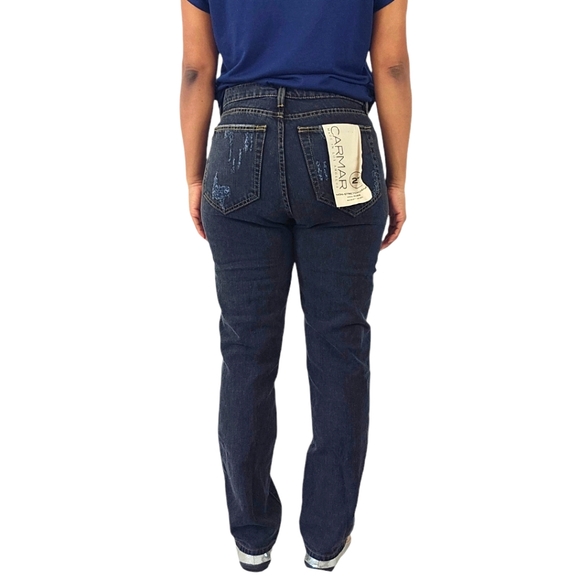 LF Carmar Non Stretch Denim Mid Rise Baggy Sequin Jeans - Picture 4 of 14